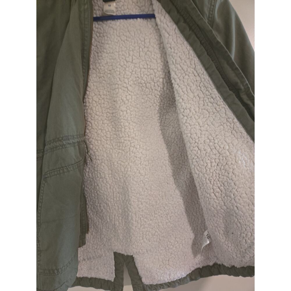 Oshkosh Girl Jacket Green Size 10 Long Sleeves Full Zip - Picture 8 of 13